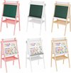 Krijtbord - Krijtbod voor Kinderen - Whiteboard - 2-in-1 - Magnetisch - Schoolbord - Kids - Tekenbord - Schrijfbord - Staand - Roze