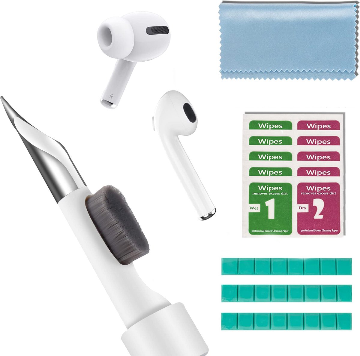 YONO Airpods Schoonmaakset Oordopjes Cleaner Kit Cleaning Pen Wax