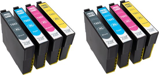 Foto: Ipexnl geschikt voor epson 603 603xl inkt cartridges 2x multipack 4 inktpatronen epson expression home xp2100 xp2105 xp2150 xp3250 xp2155 xp3100 xp3105 xp4100 xp4105 xp4150 xp4155 workforce wf2810 wf2830 wf2840dwf wf2850dwf wf2870dwf