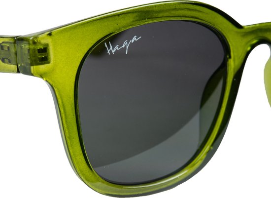 Lunettes de soleil HAGA Eyewear - Parme - Vert