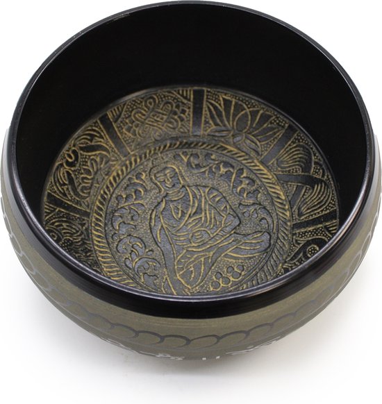 Bol Chantant en Aluminium - Bouddha - Extra Fort - 21x12.5cm