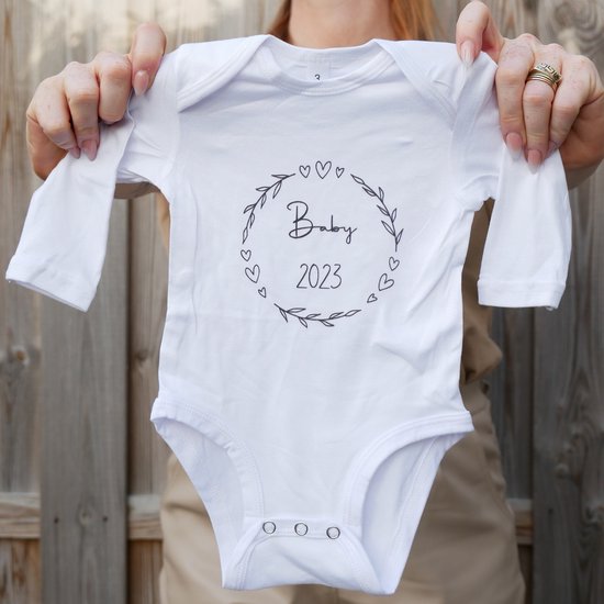 lijden vandaag Hoeveelheid geld Romper - Baby 2023 - Zwangerschap aankondiging - Wit - Zwangerschap -  Rompers | bol.com