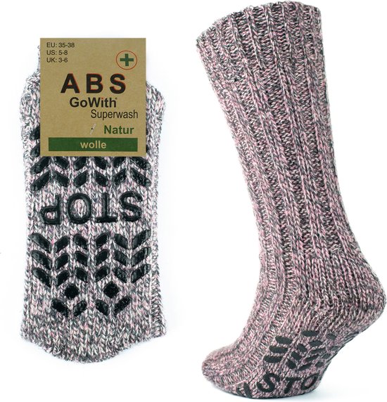 GoWith-anti slip sokken-warme sokken-2 paar-huissokken-dames sokken-grappige cadeaus-moederdag cadeau-35-38