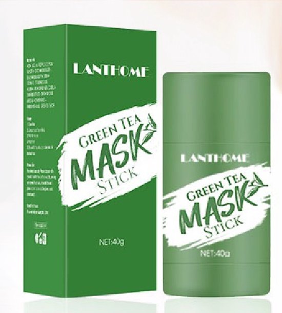 LavidaLuxe® - Originele Green Mask Stick - Huidverzorging - Groen - Gezichtsmasker - Black Head Verwijderen - Mee-Eters - Anti Age Creme - Tegen Droge Huid, Acne, Wallen en Donkere Kringen