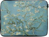 Laptophoes - Bloemen - Van Gogh - Amandelbloesem - Kunst - Oude meesters - Laptop sleeve - Laptop cover - Laptop - 15 6 Inch - Laptophoes print