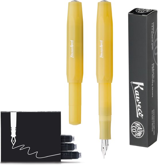 Kaweco - Vulpen - FROSTED SPORT BANANAS Fountain Pen - Medium - Doosje Vullingen