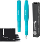 Kaweco - Vulpen - FROSTED SPORT BLUE BERRY Fountain Pen - Medium - Doosje Vullingen