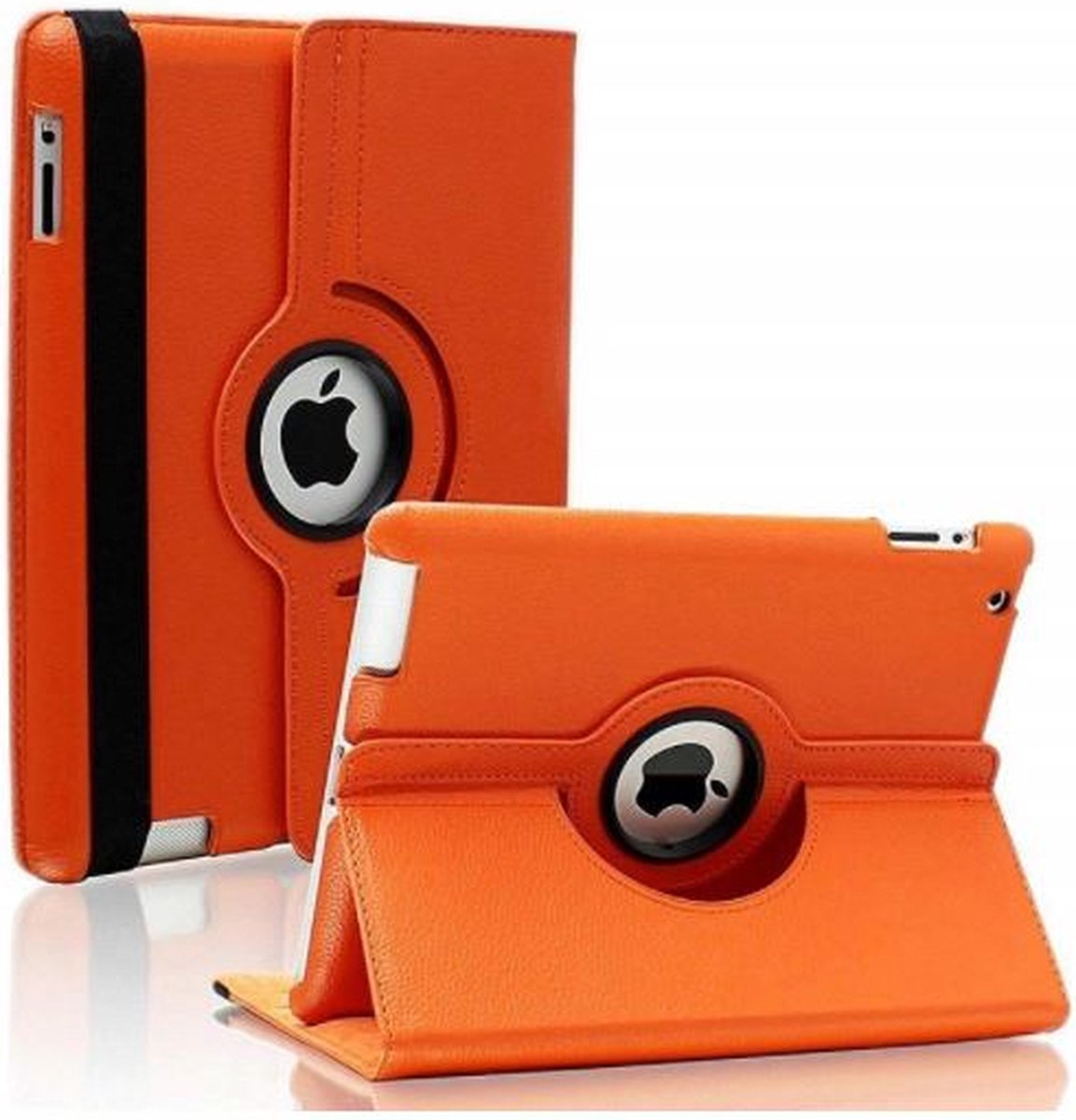Luxe tablet hoes - geschikt voor Ipad 5e generatie - 9.7 inch - 360 graden draaibare bookcase - Oranje
