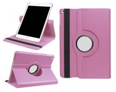 Luxe tablet hoes - geschikt voor Ipad 5e generatie - 9.7 inch - 360 graden draaibare bookcase - Licht roze