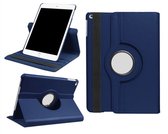 Luxe tablet hoes - geschikt voor Ipad 5e generatie - 9.7 inch - 360 graden draaibare bookcase - Donker blauw