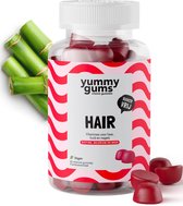 Yummygums Hair gummies - vitamines voor haar, huid en nagels - suikervrij - met hoge dosering biotine en silicium - vitamine c draagt bij aan vorming collageen - vegan - 60 gummies