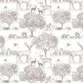 zijdevloeipapier Bosdieren Forest Animals 50 x 70 cm tissue papier zijdepapier 10 stuks