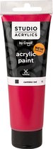 Acrylverf - Rood Carmine Red (#12) - Dekkend - Creall Studio - 120ml - 1 fles