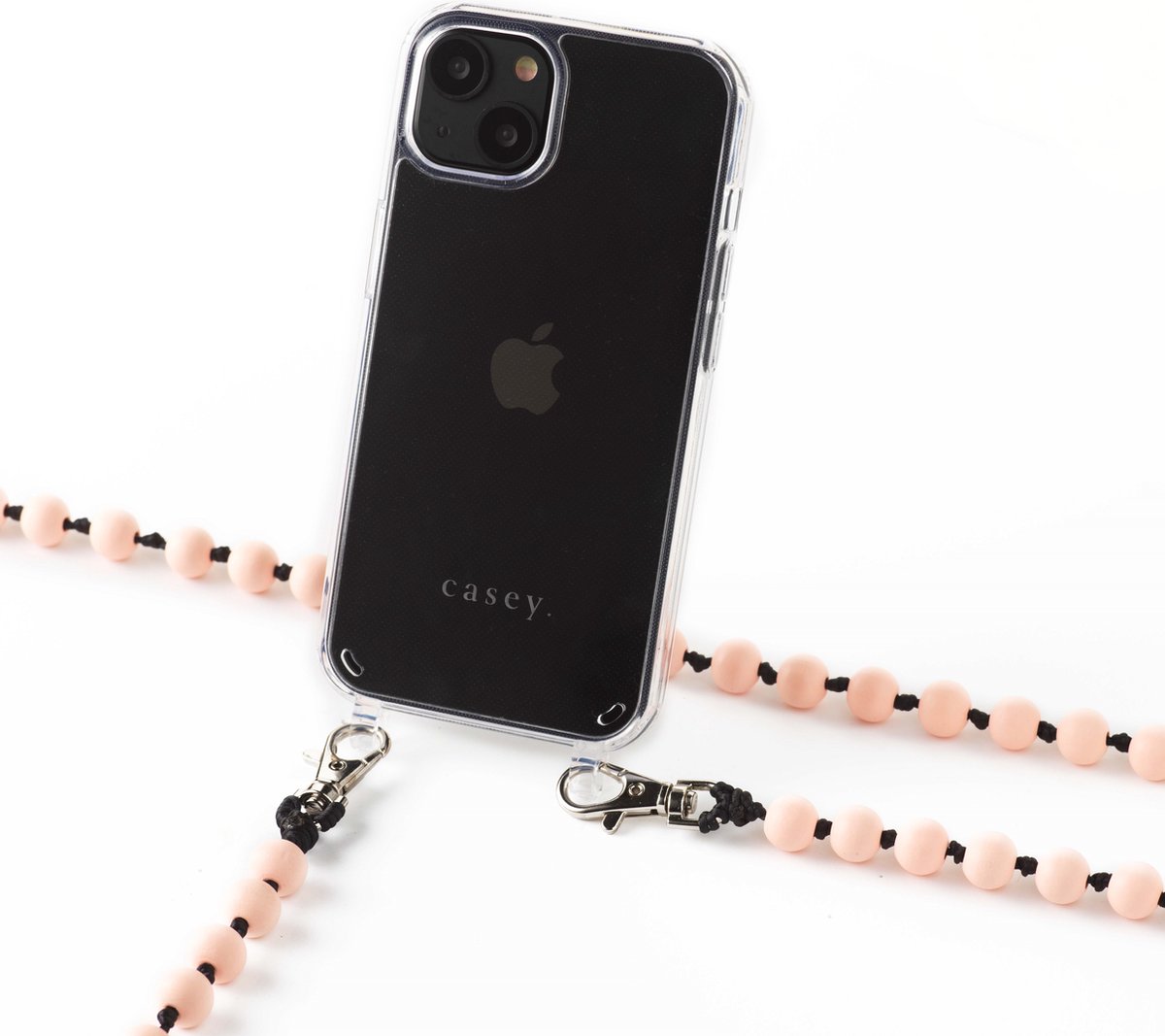 Apple iPhone 13 silicone hoesje transparant met duurzame prayer beads
