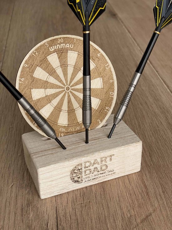 Dartpijl Houder Hout voor 3 pijlen personaliseerbaar