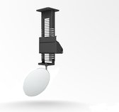 AUDIPACK P1792- Plafondprojector kit - In hoogte en hoek verstelbaar - Ronde Spiegel - Speciaal voor systeemplafonds
