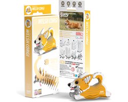 EUGY 3D Puzzel - Welsh Corgi Hond - Boerderijdieren - Duurzaam - Verzamel Ze Allemaal - 6 Jaar