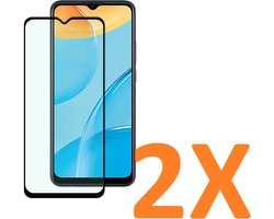 Volledige dekking Screenprotector Glas - Tempered Glass 2X Screen Protector Geschikt voor: Oppo A15 & Oppo A15S