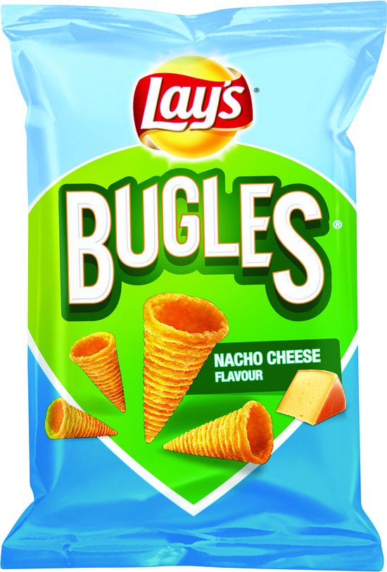 Lays Bugles nacho cheese kaas chips 125 gr x 24 bol