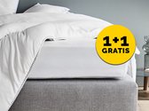 Royal Jack - hoeslaken -set van 2 hoeslakens stretch - 100% katoen jersey - 120g/m² -  Wit - Hotel Collection - 180*200 cm - Oekotex standard 100 - Wasbaar 40° - Strijkvrij - Fijn Geweven