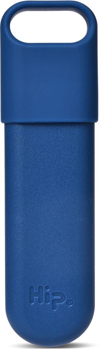 HIP - OBP Squeaky Clean Rietje met Houder - Siliconen - Blauw