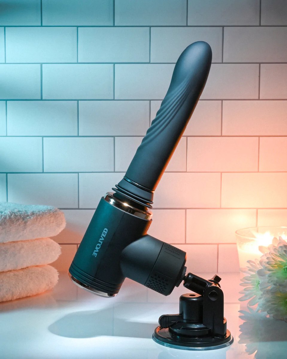 Portable Neukmachine - Stotende-, verwarmings-, vibrerende machine - Stotende Vibrator - 7 vibrerende snelheden & functies - 7 stuwsnelheden & functies - Verstelbare zuignapbevestiging - Sexmachine - Fuck Machine