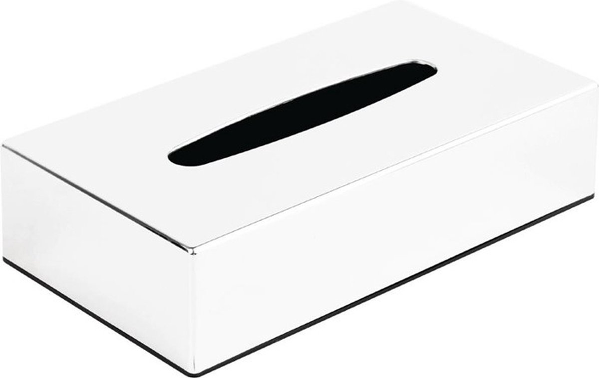 Goedkoopste Bolero rechthoekige tissuebox van chroom