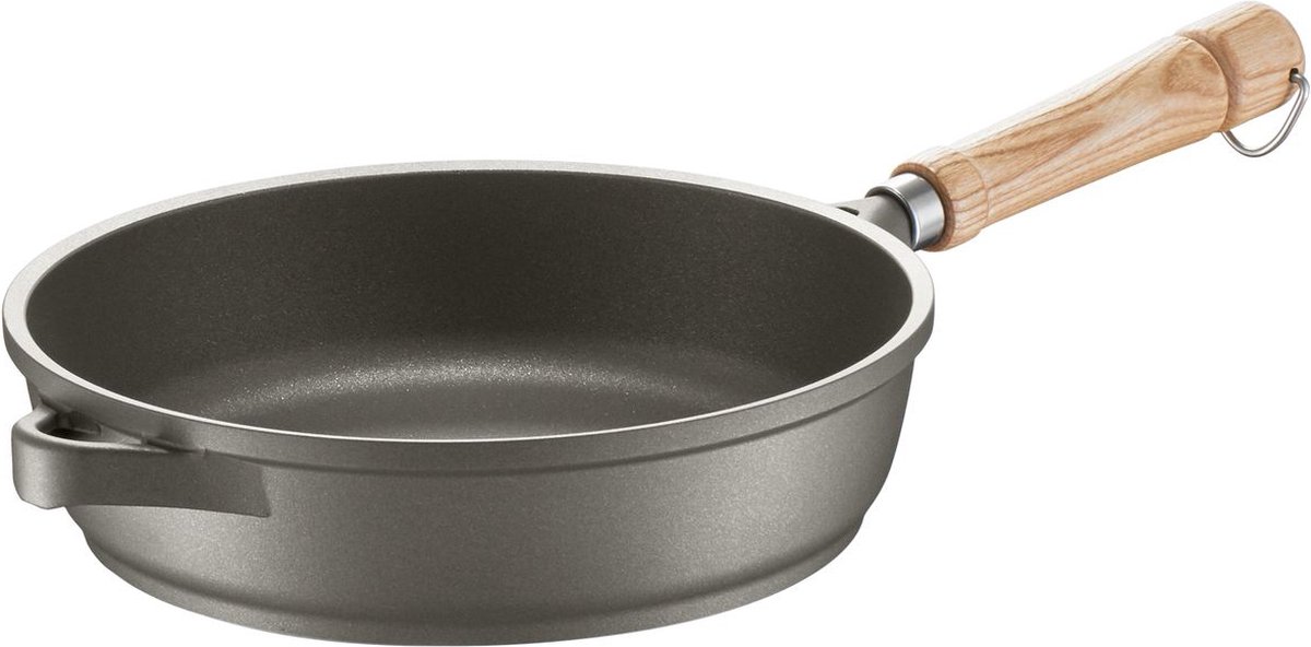 Berndes Smoorpan - Bonanza - Essenhouten Steel - 28 cm - Grijs