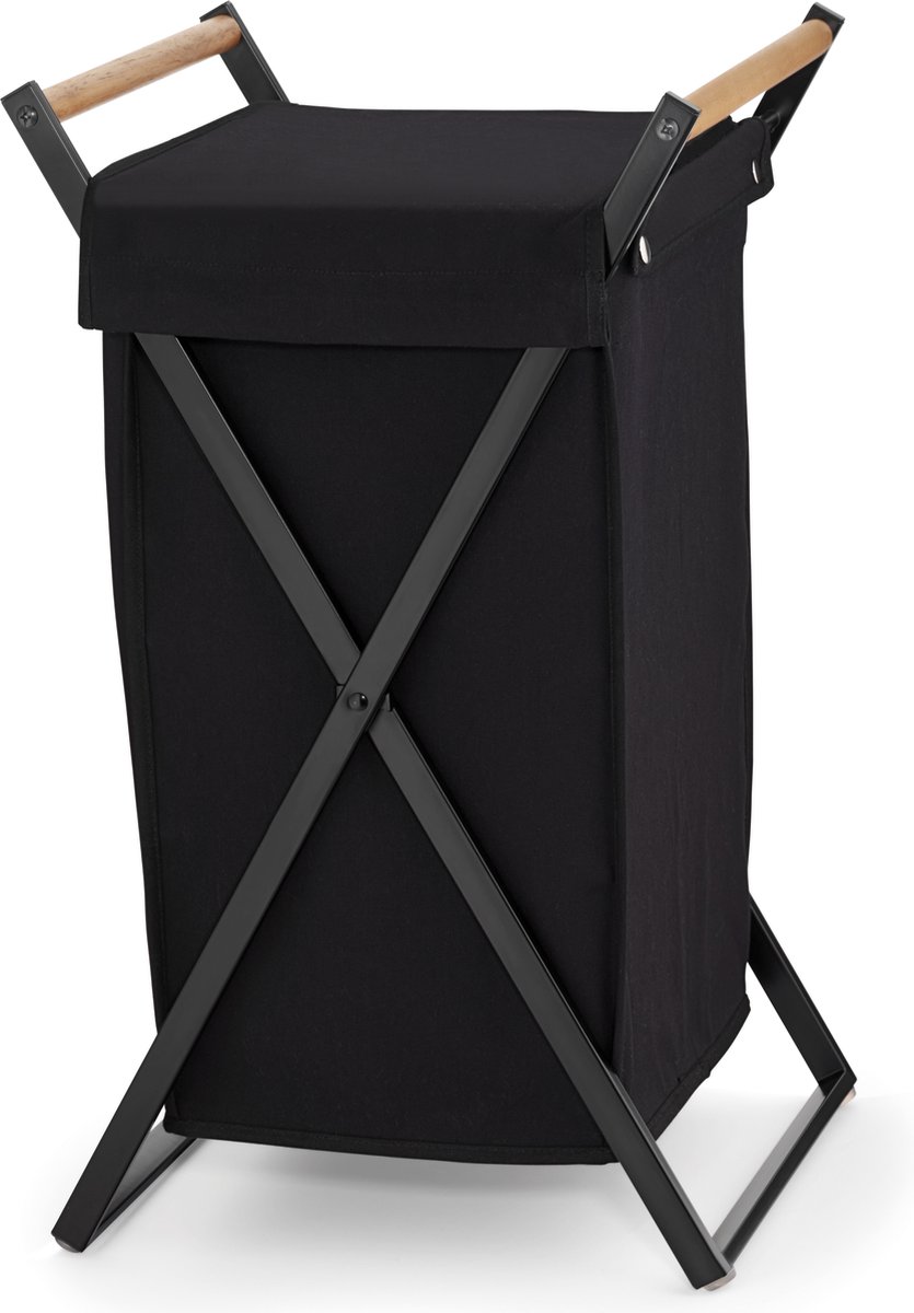 Goedkoopste Oak Wasmand - Zwart - Kela