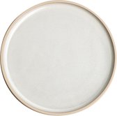 Olympia Canvas platte ronde borden wit 18cm