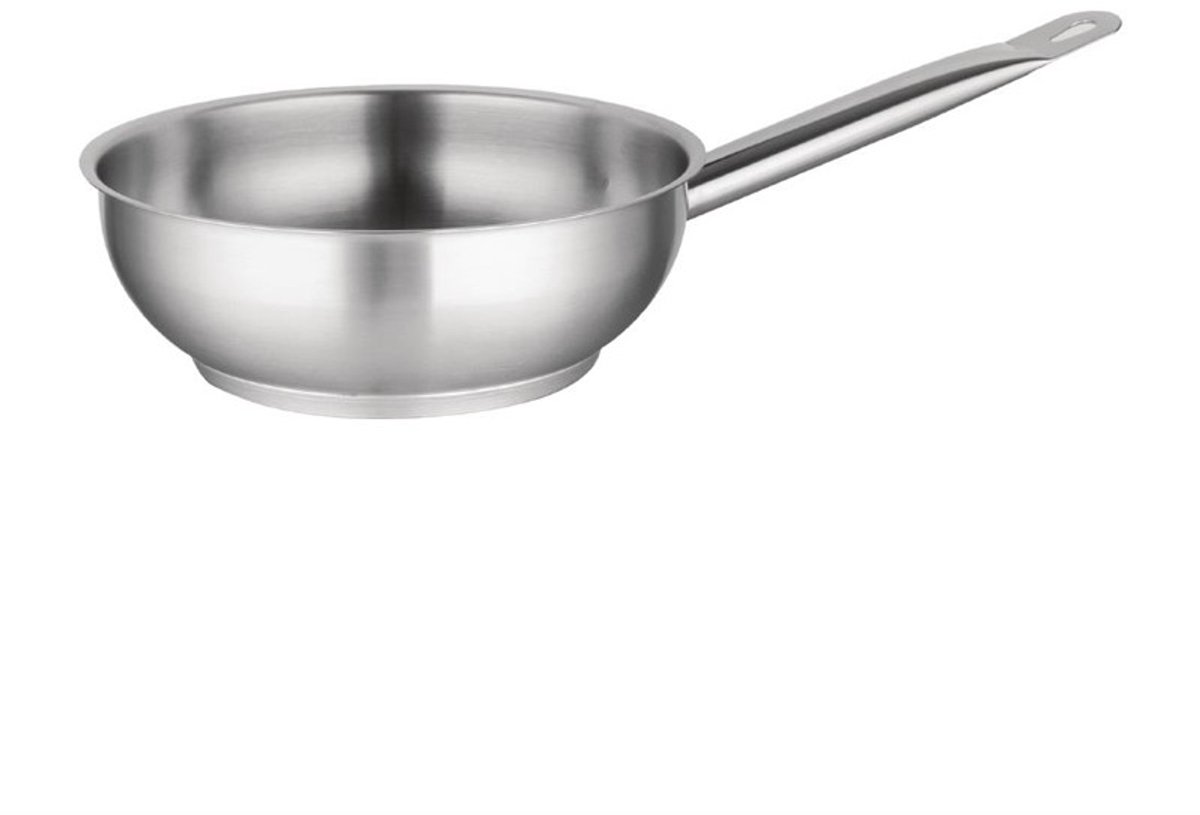 RVS Conische Sauteuse - 20cm - Vogue M947 - Horeca & Professioneel
