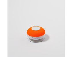 Sunnylife - Beach Accessoires Bluetooth Speaker Waterproof Zuignap Neon - Siliconen - Oranje
