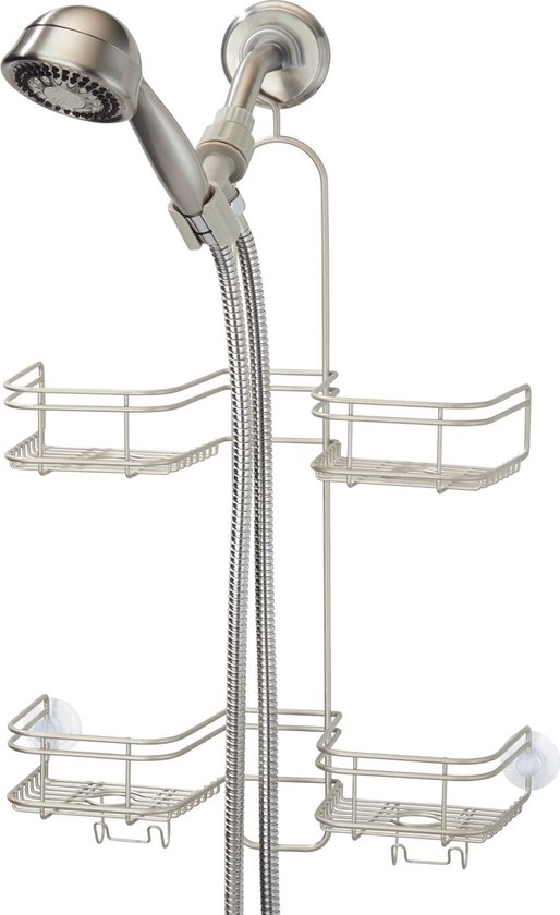 Support de douche avec crochet iDesign - Beige - Suspendre sans percer