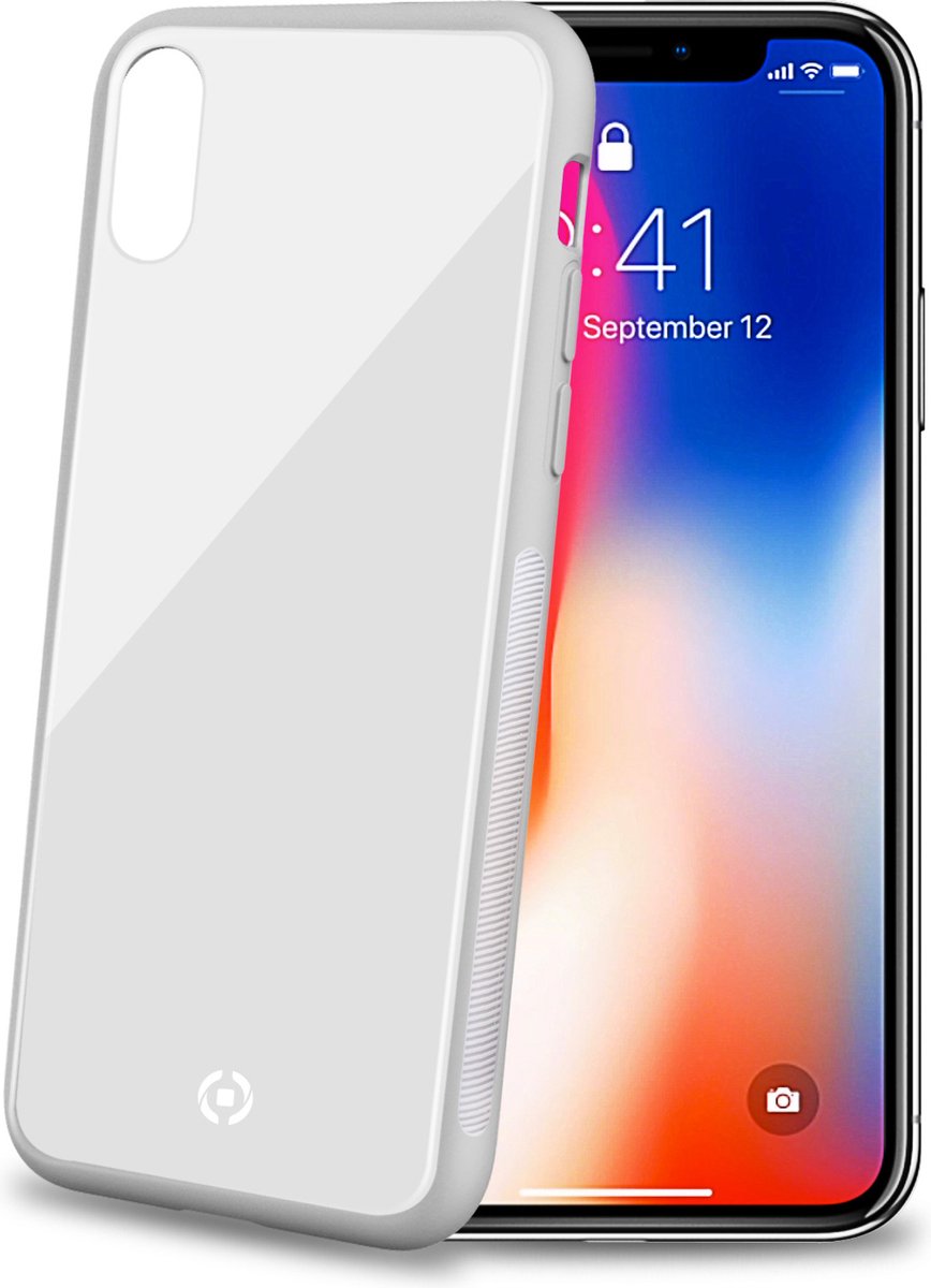 Celly Telefoonhoes Diamond Voor Iphone Xs/x Wit