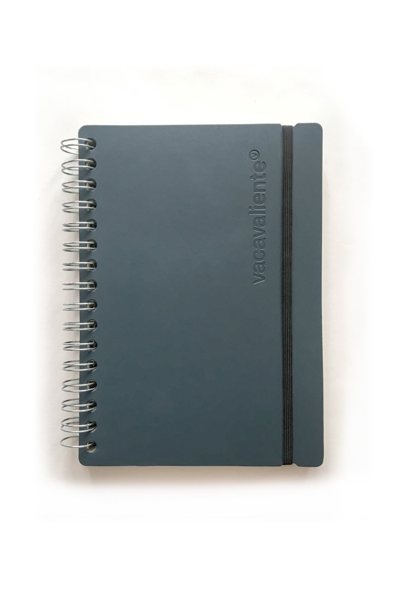 Vacavaliente - Studio Notitieboek A5 - Leer - Blauw