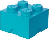 Lego - Opbergbox Brick 4 - Polypropyleen - Blauw