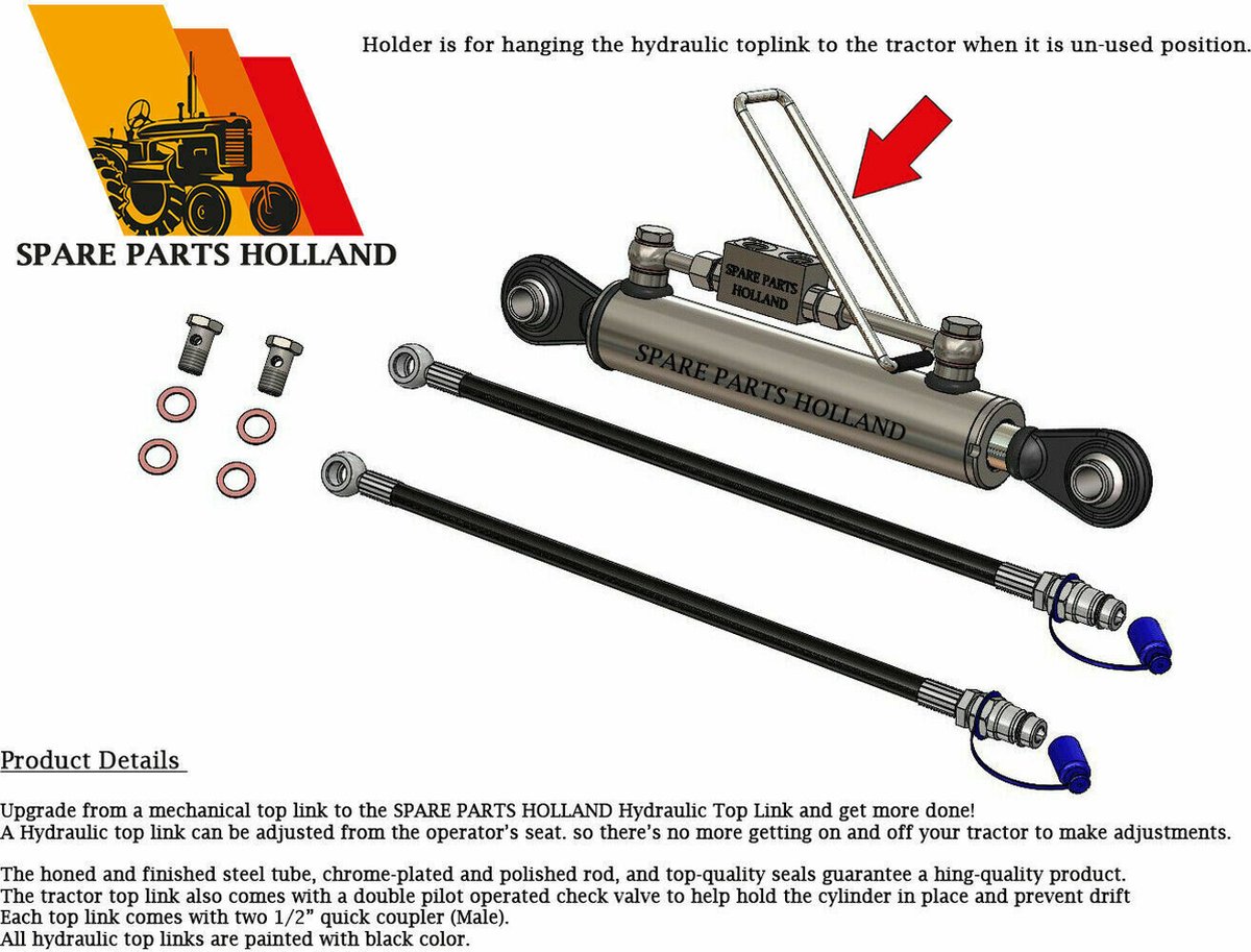 Hydraulischer Oberlenker Kat 2 Mit Sperrblock