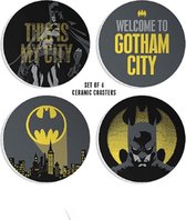 DC Comics - Set van 4 Gotham City Keramische Onderzetters