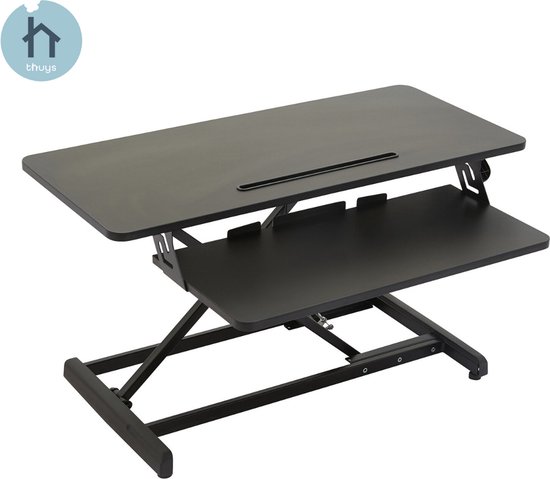 Bureau électrique Pomona à Hauteur Réglable 110 X 60 X 72 - 117 Cm Blanc Pro Tec