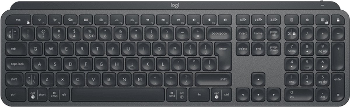 produceren puberteit Okkernoot Logitech MX Keys voor Mac - Toetsenbord - QWERTY - US ISO - Zwart | bol.com