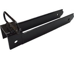 Wovar Valbeugel Zwart Gepoedercoat voor Poort 77 mm | Per Stuk