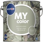 Histor MY Color Muurverf Extra Mat - Reinigbaar - Extra Dekkend - 1L - Boulder Lichen - Lichtgroen