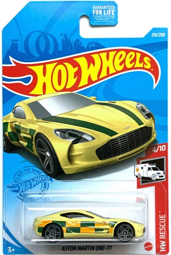 Hot Wheels Aston Martin One-77 édition 2012 - Modèle 1:64 Blanc, Occasion, Collection