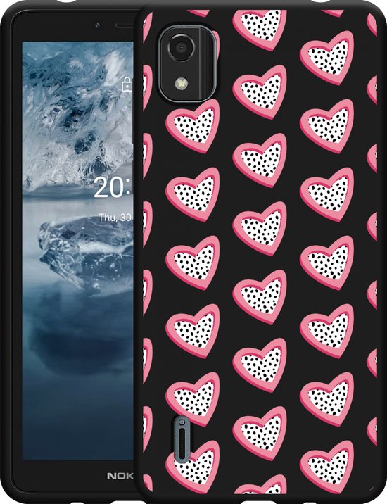 SDTEK Custodia Compatible con Nokia C2 2nd Edition, Cover Trasparente Gel Morbido [Angoli Dell'airbag] + Protezione dello Schermo Vetro Temperato