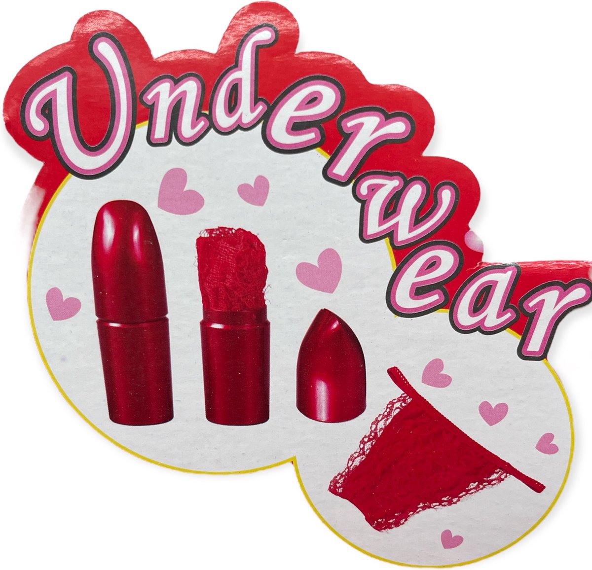 Kinky Pleasure Lipstick Slipje Rood 1 stuk