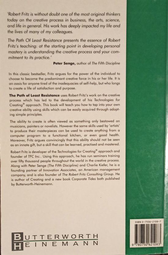 The Path of Least Resistance, Robert Fritz 9780750621083 Boeken