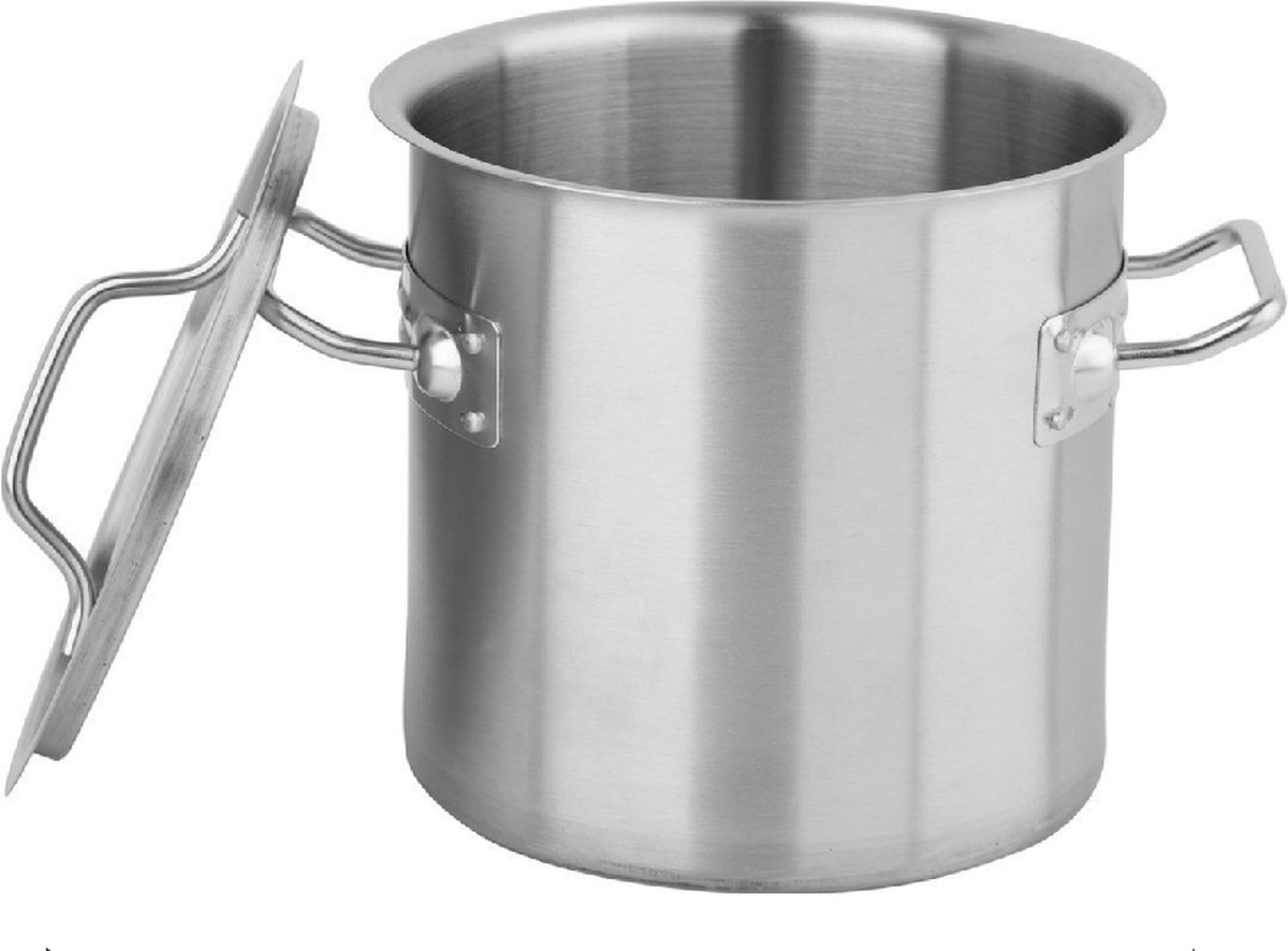 YATO soeppan RVS 50 liter - brouwpan - gas - inductie - deksel - literaanduiding