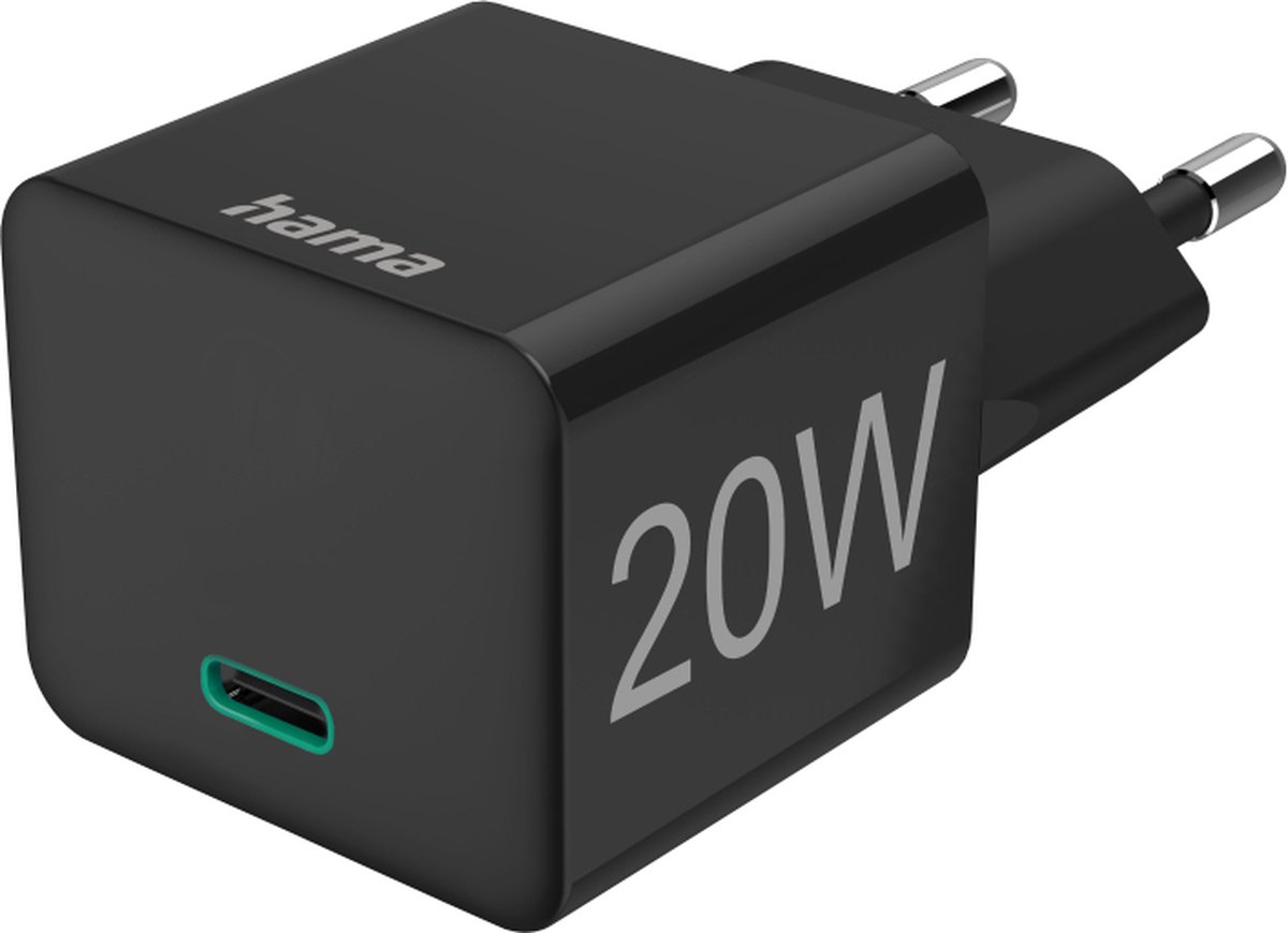 Hama 201649 Minilader Usb-c 20w Zwart