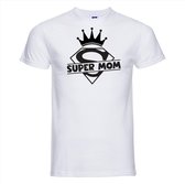 SuperMom T-shirt | Moeder | Moederdag | Verjaardag | Verjaardag Moeder | Shirt | Print | Tekst | Maat L