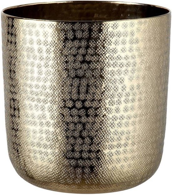 Gouden hanger met opengewerkt hartje gediamanteerd - Diameter: 8.5 mm